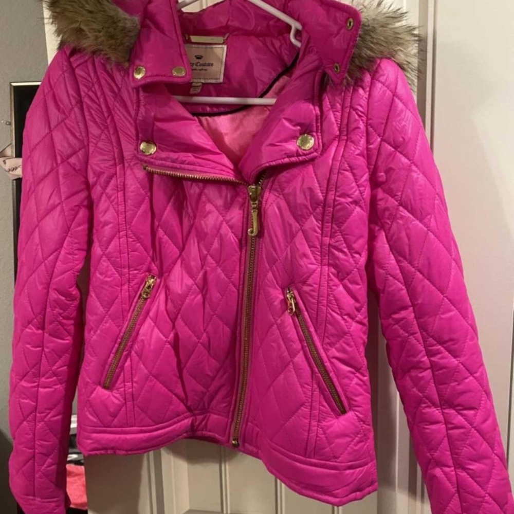 Juicy couture hot pink jacket